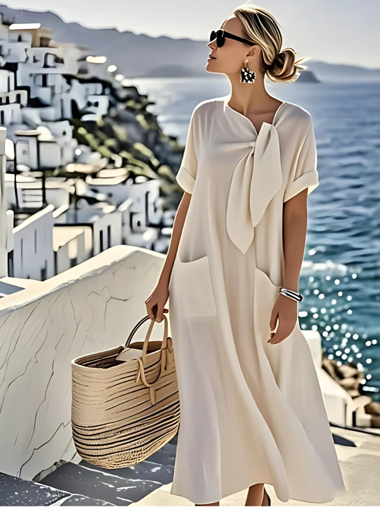 Ella | Vestido Elegante con Bolsillos de Playa