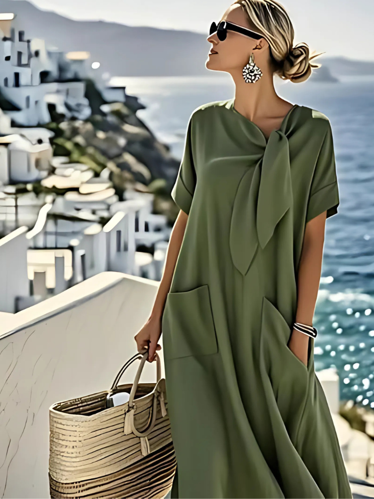 Ella | Vestido Elegante con Bolsillos de Playa