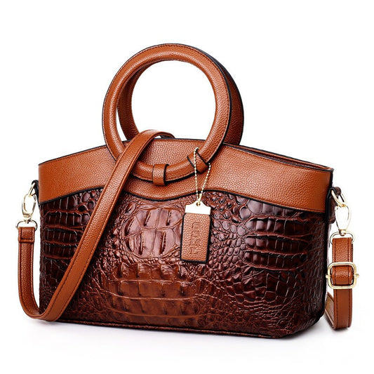 Oriana - Bolso de Cocodrilo con Gradiente Retro