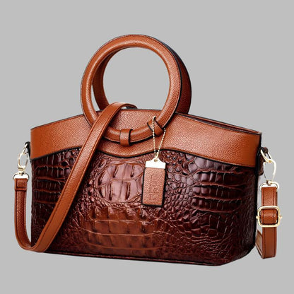 Alfrida | Bolso elegante con sofisticado grabado de cocodrilo