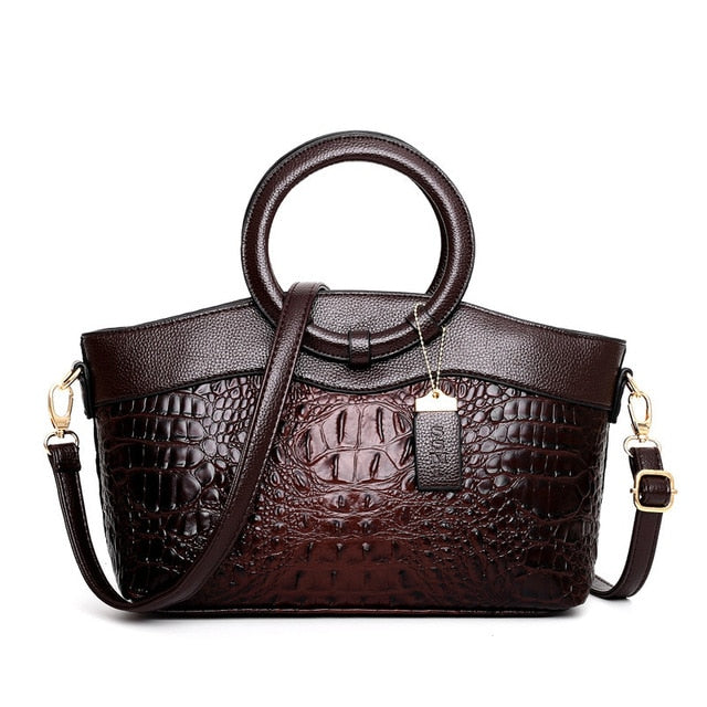 Alfrida | Bolso elegante con sofisticado grabado de cocodrilo