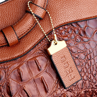 Alfrida | Bolso elegante con sofisticado grabado de cocodrilo
