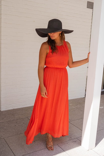 LISA™ | El vestido de verano en naranja brillante