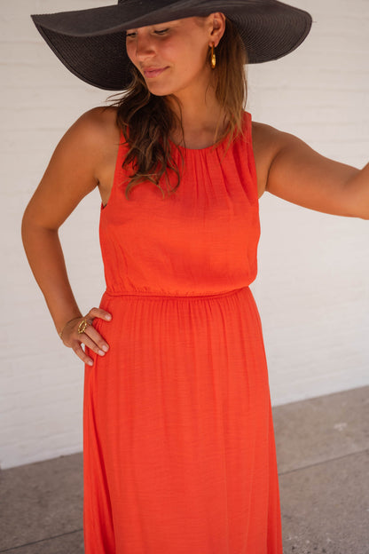 LISA™ | El vestido de verano en naranja brillante