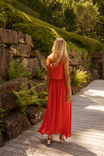 LISA™ | El vestido de verano en naranja brillante