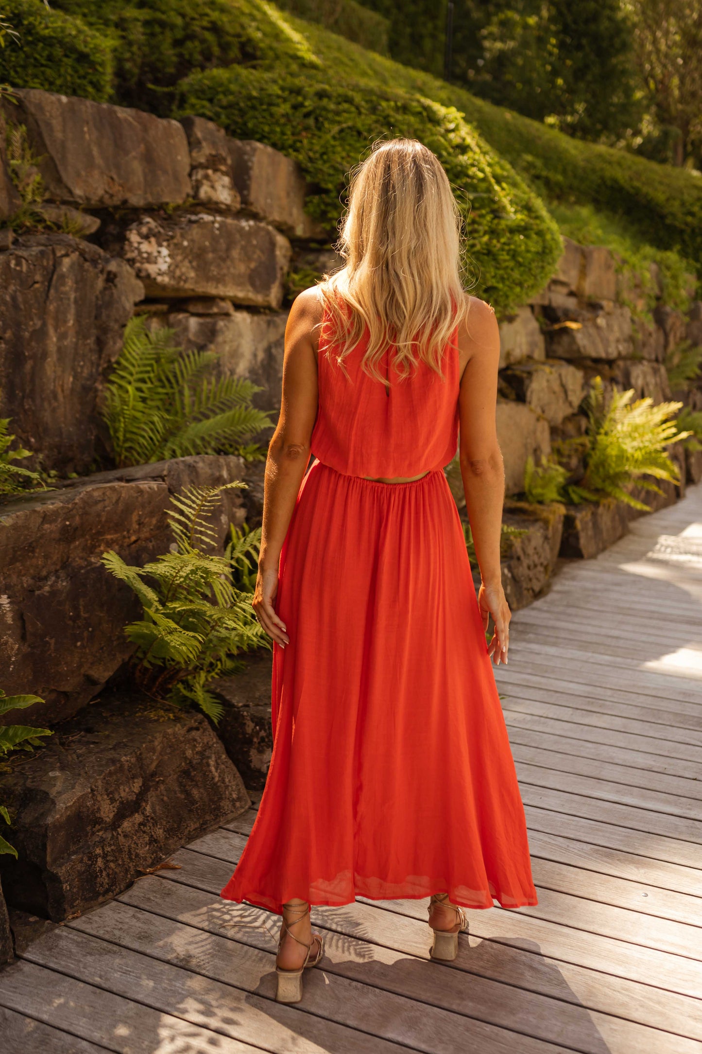 LISA™ | El vestido de verano en naranja brillante