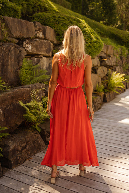 LISA™ | El vestido de verano en naranja brillante