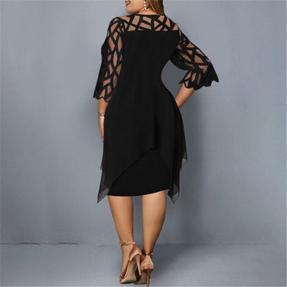 Kirsty | Elegante Vestido Midi Talla Grande para Mujeres Modernas