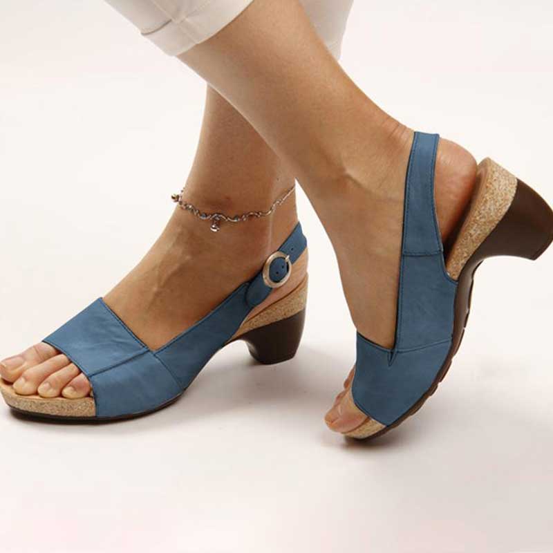 Victoria - Sandalias ortopédicas con tacón