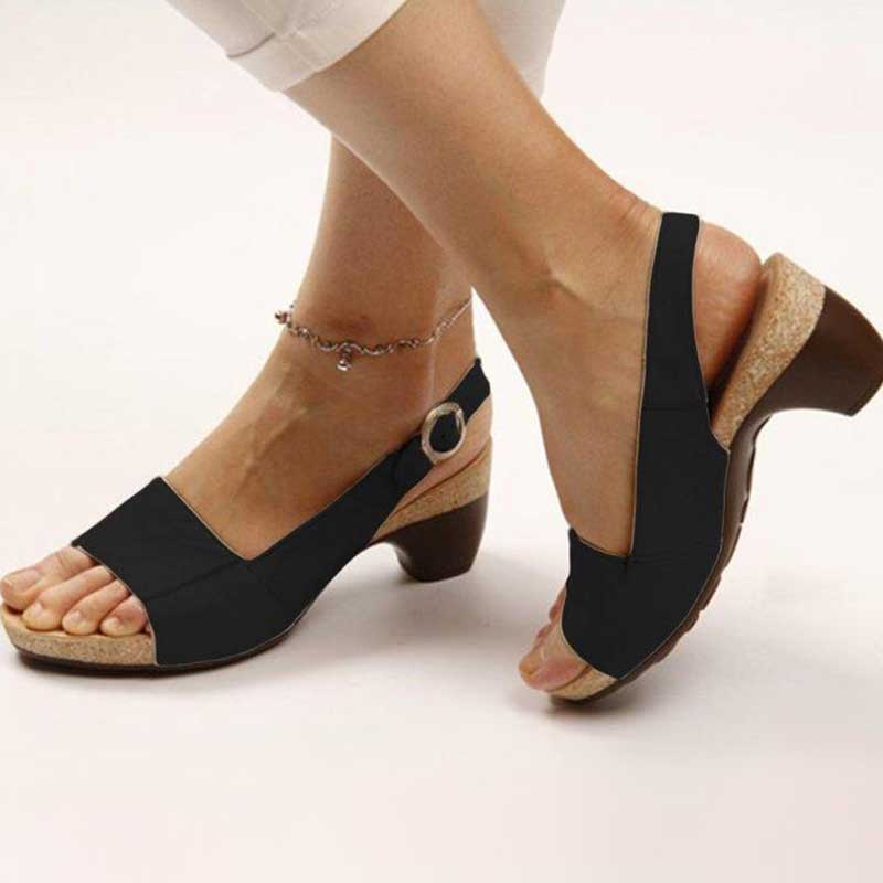 Karen - Sandalias ortopédicas con tacón para mujeres