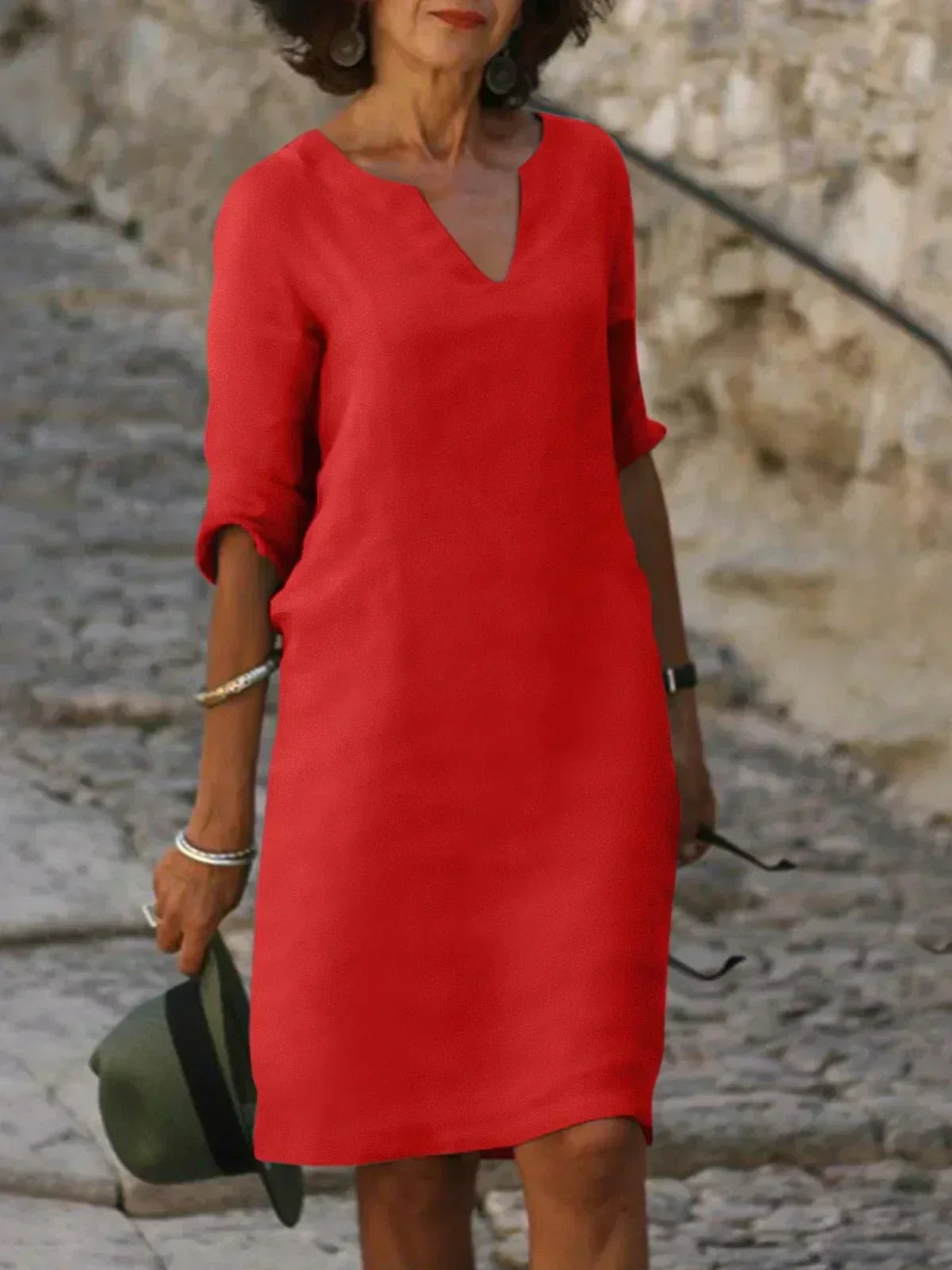 Josette | Vestido elegante con escote en V