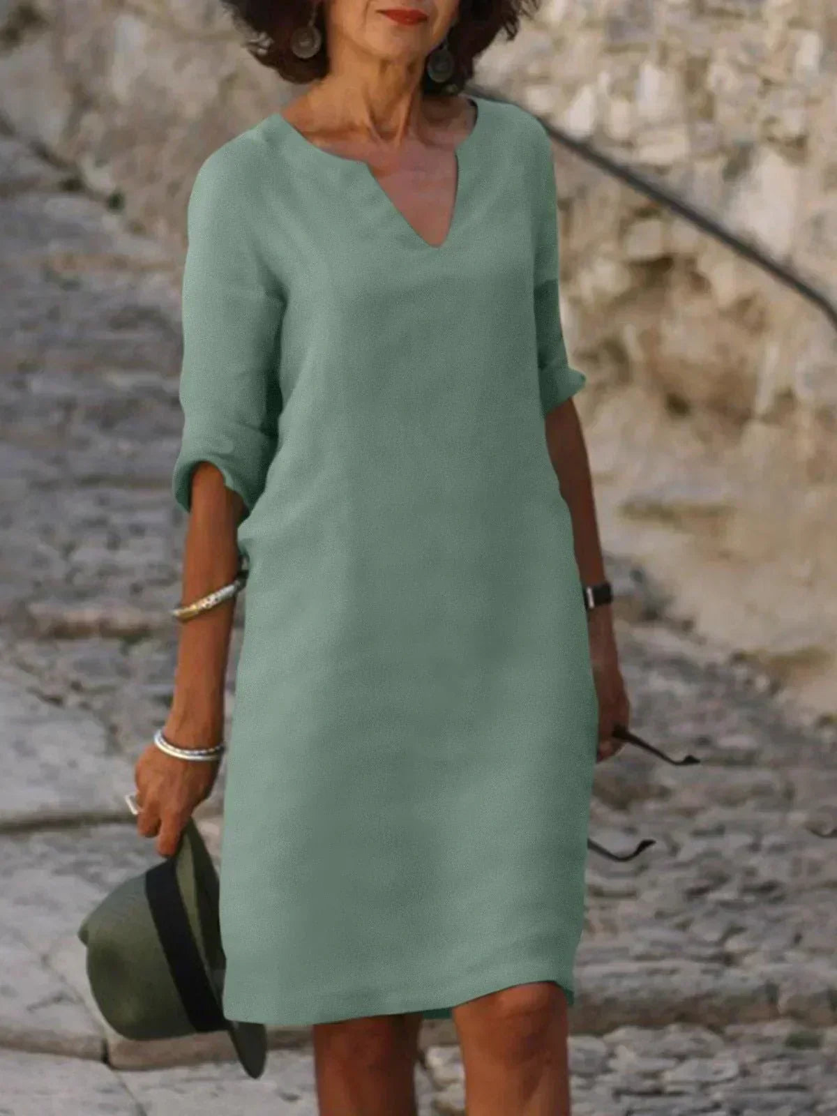 Josette | Vestido elegante con escote en V