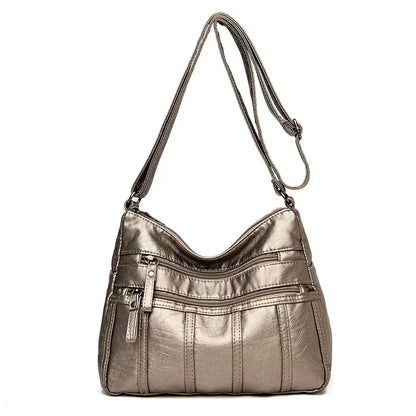 Bolso Cruzado de Cuero Suave Nina