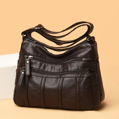Bolso Cruzado de Cuero Suave Nina