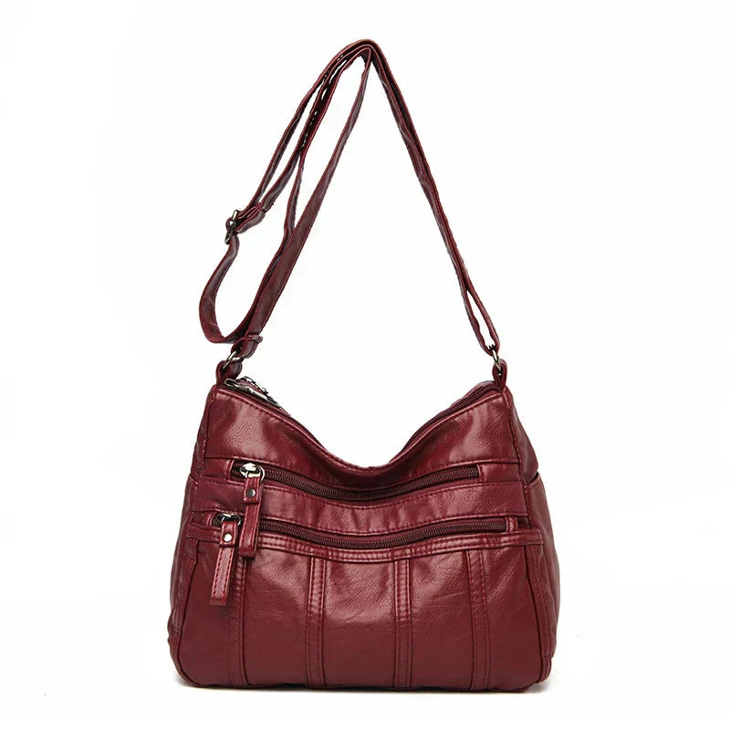 Bolso Cruzado de Cuero Suave Nina