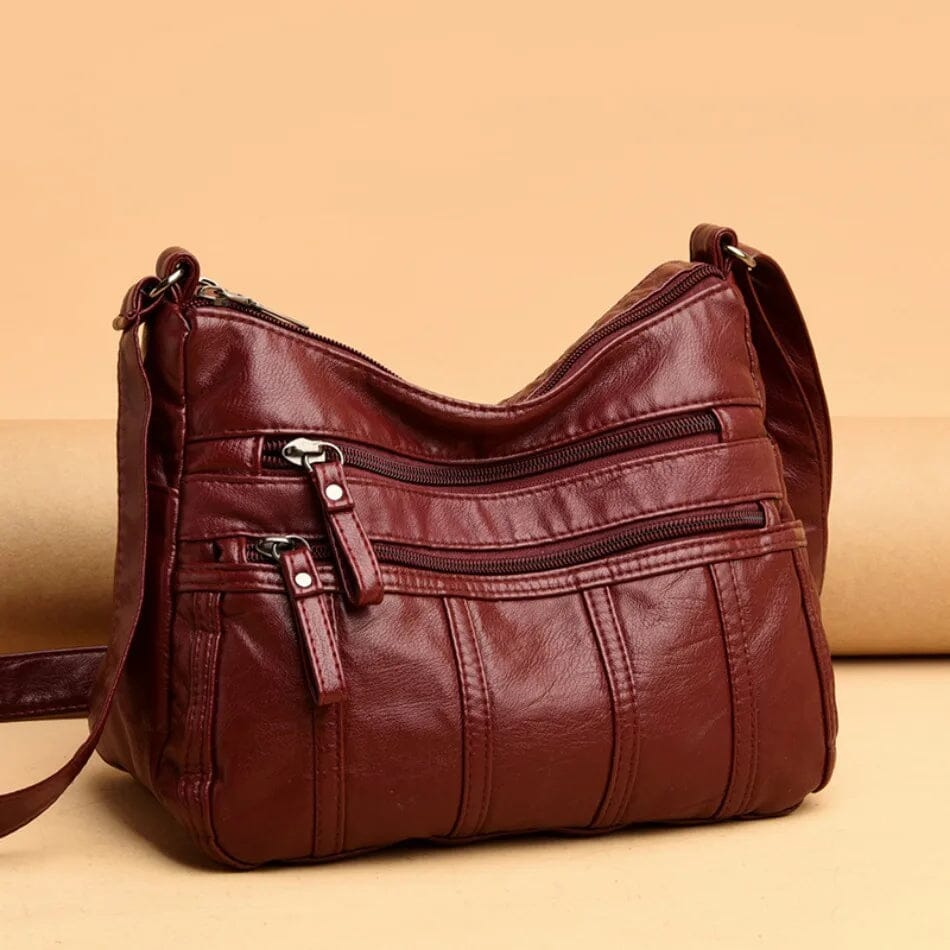 Bolso Cruzado de Cuero Suave Nina