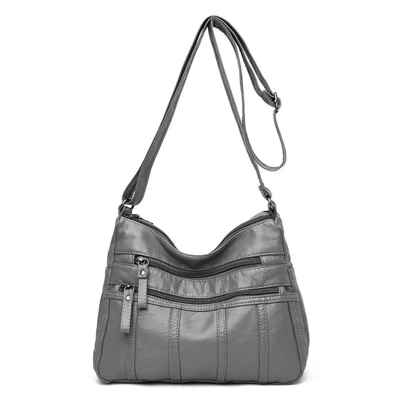 Bolso Cruzado de Cuero Suave Nina