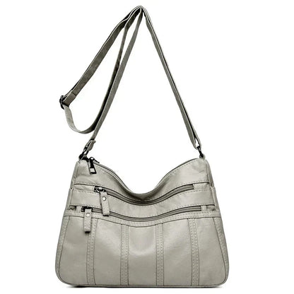 Bolso Cruzado de Cuero Suave Nina
