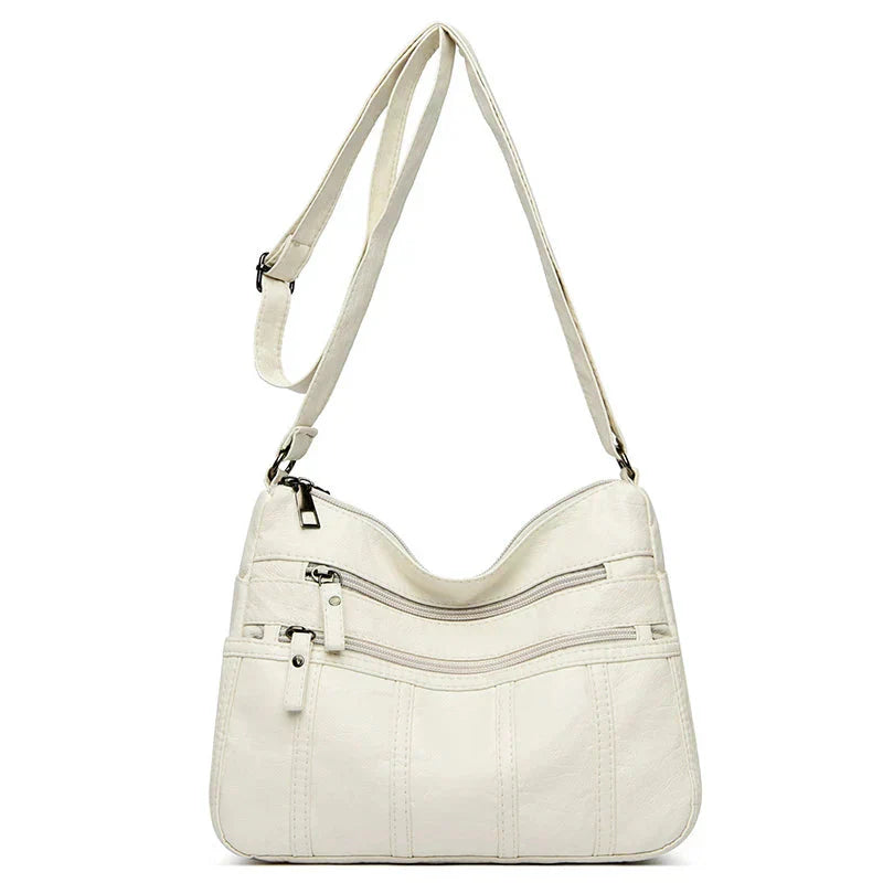 Bolso Cruzado de Cuero Suave Nina