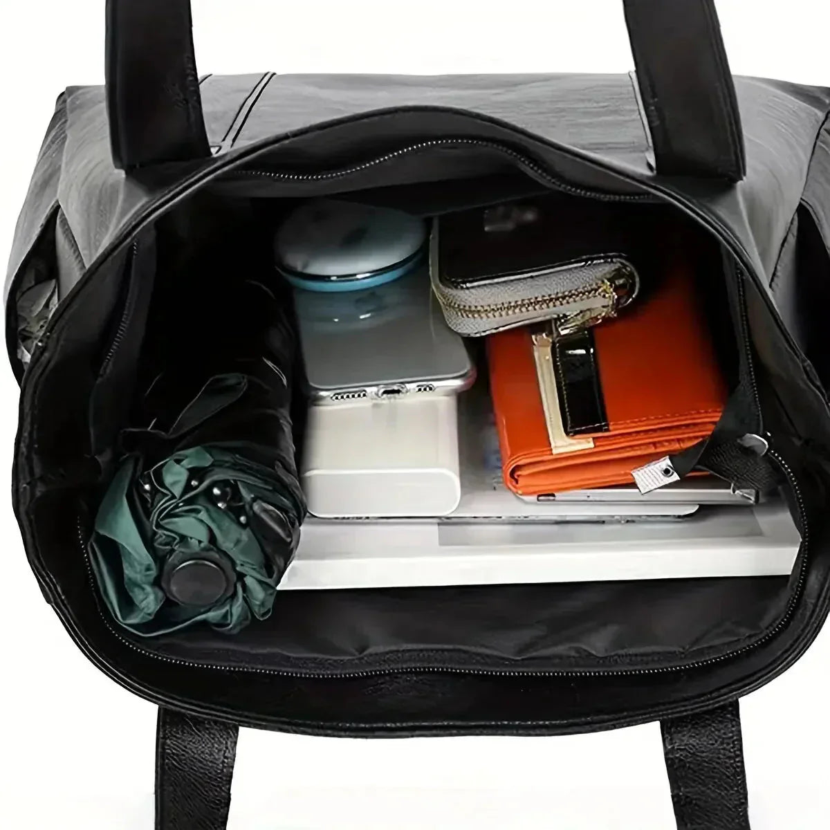 Bolso de Hombro de Cuero Genuino