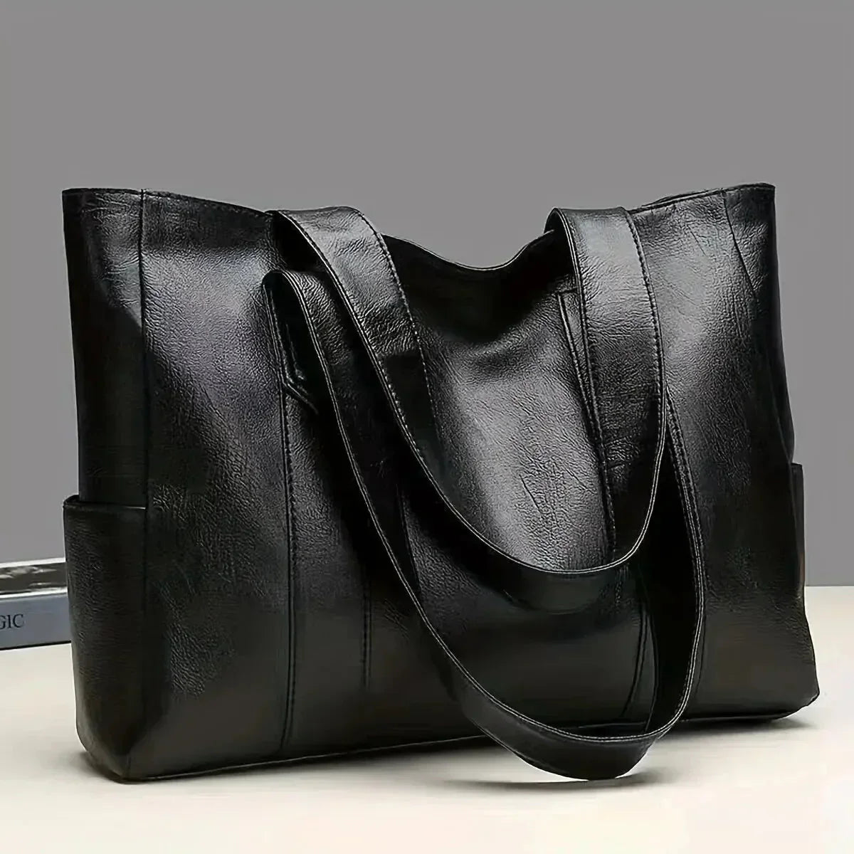 Bolso de Hombro de Cuero Genuino