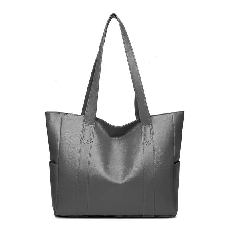 Bolso de Hombro de Cuero Genuino