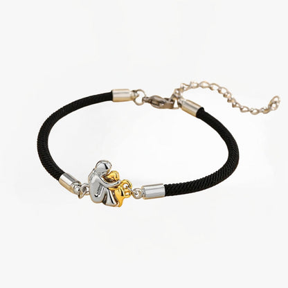 Elisa - Pulsera con cordón e ícono de perro