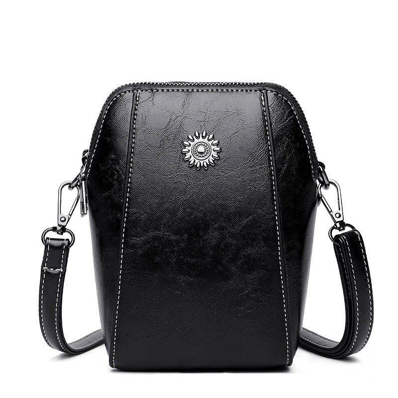 Viena - Mini Bolso de Mano Compacto de Color Sólido
