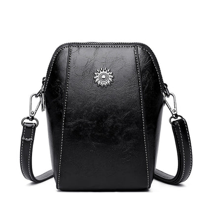 Viena - Mini Bolso de Mano Compacto de Color Sólido