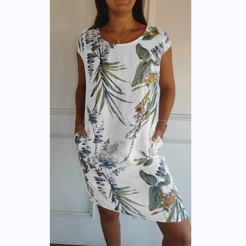 Abigail - Vestido con cuello redondo