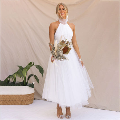 Vestido de Tendencia con Cuello Alto Aria