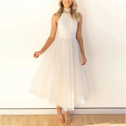 Vestido de Tendencia con Cuello Alto Aria
