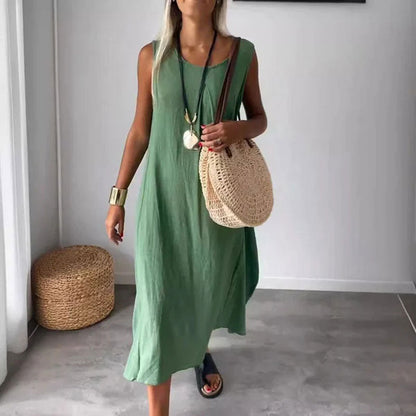 Noemi | Vestido Casual Sin Mangas con Bolsillos