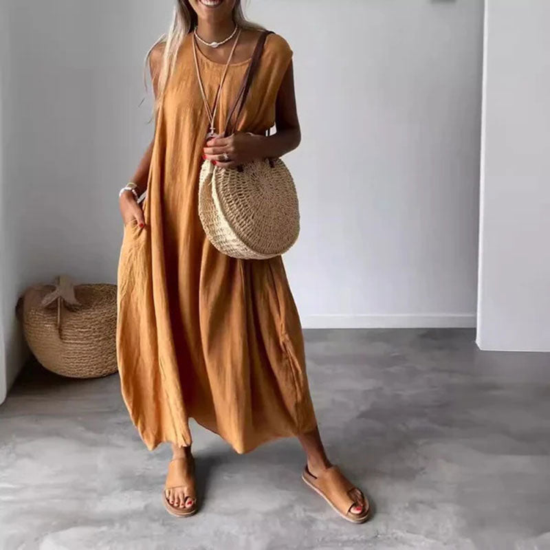 Esme - Vestido Midi Sin Mangas