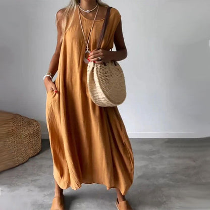 Noemi | Vestido Casual Sin Mangas con Bolsillos
