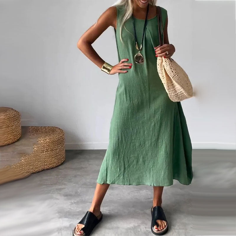 Esme - Vestido Midi Sin Mangas