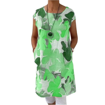 NORA – VESTIDO TÚNICA CON FLORES AÉREAS