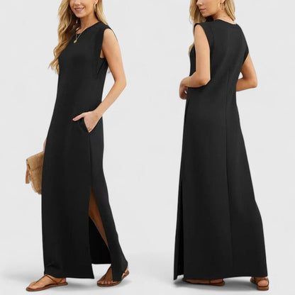 BELA – VESTIDO MAXI SIN MANGAS ELEGANTE