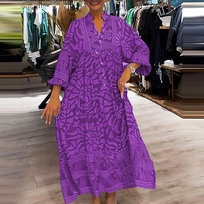 Eamon | Elegante Vestido Maxi Vibrante