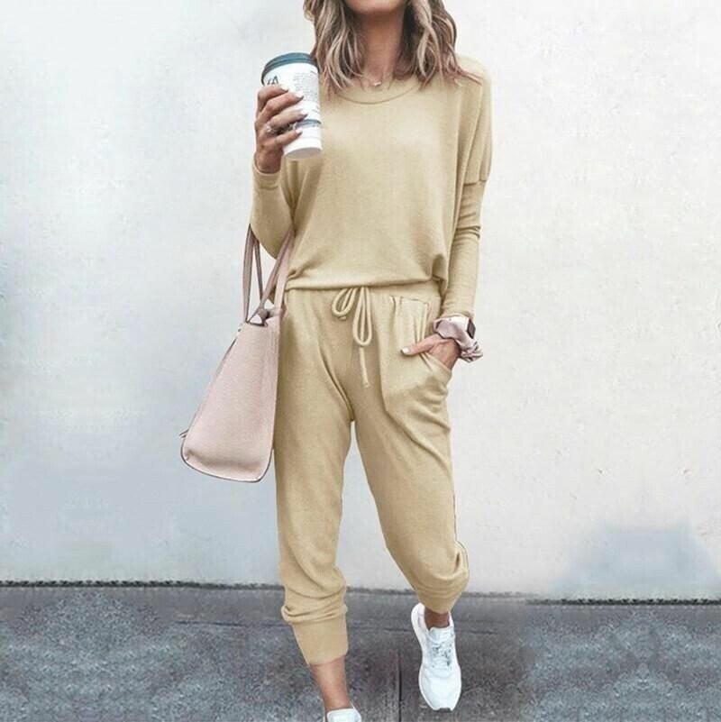 MADISON – CONJUNTO DE LOUNGE DE DOS PIEZAS RELAJADO Y CHIC