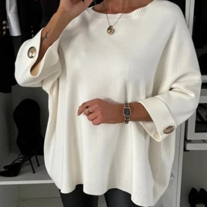 Millie - Top Elegante con Mangas de Botón