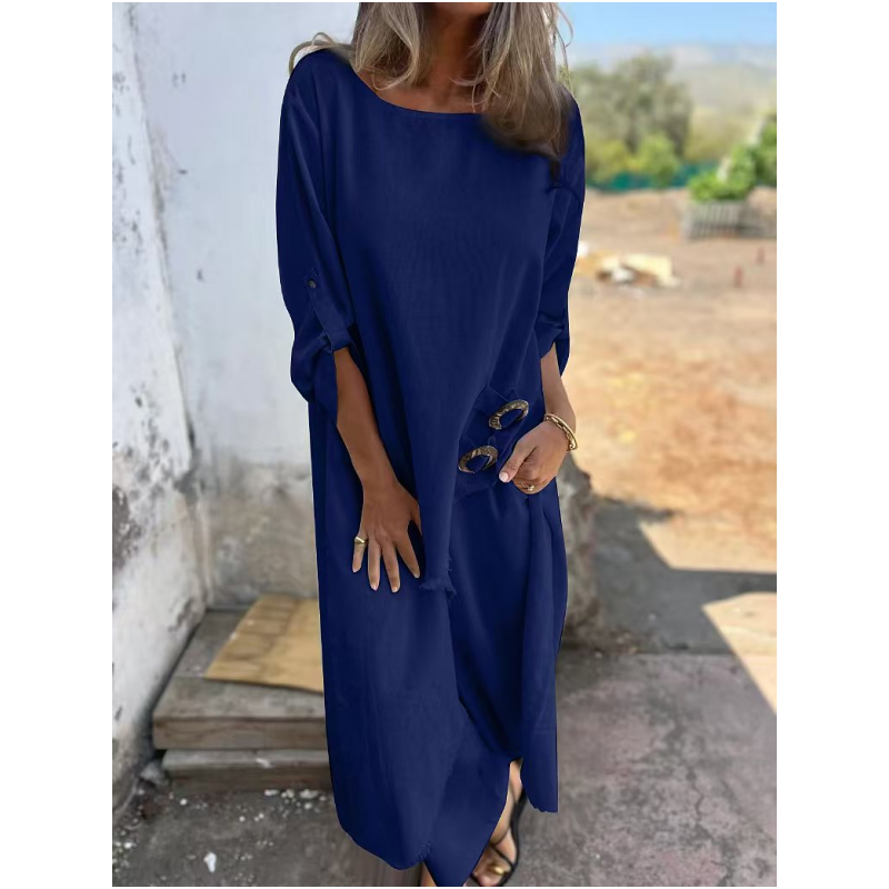 Everly – Elegante Traje de Dos Piezas de Algodón y Lino