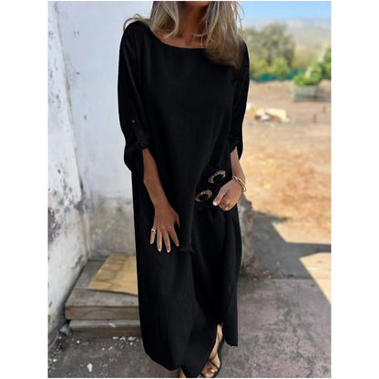 Everly – Elegante Traje de Dos Piezas de Algodón y Lino