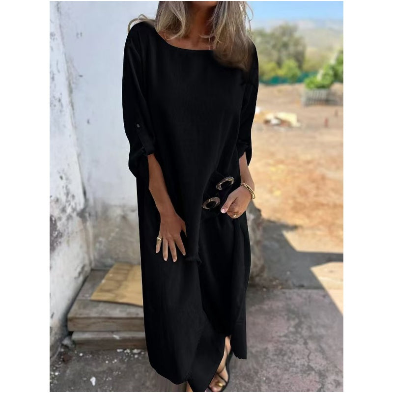 Everly – Conjunto Elegante de Algodón y Lino de Dos Piezas
