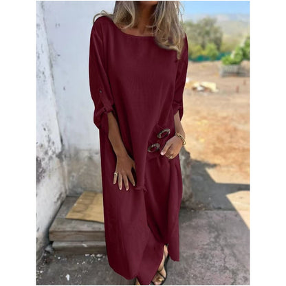 Everly – Elegante Traje de Dos Piezas de Algodón y Lino