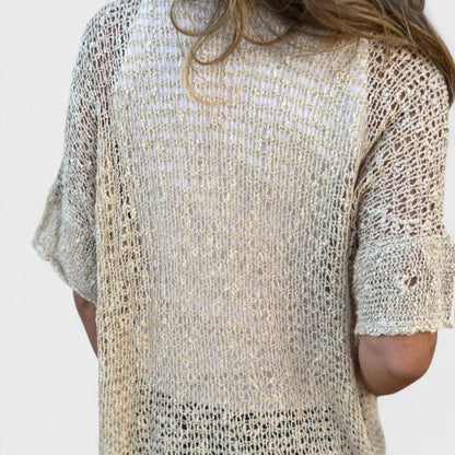 Varrea - Blusa de mujer de color sólido con un botón