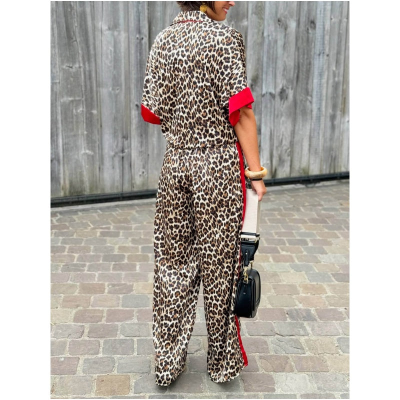 COLLINS – CONJUNTO DE ROPA DE LEOPARDO DE LUJO