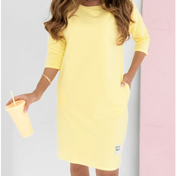 Mira | Vestido con Mangas 3/4 y Bolsillos