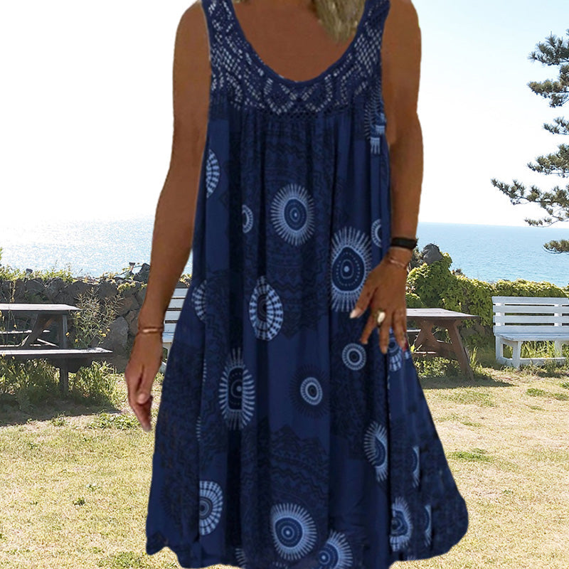 MARISSA – VESTIDO MIDI SIN MANGAS BRISA COSTERA