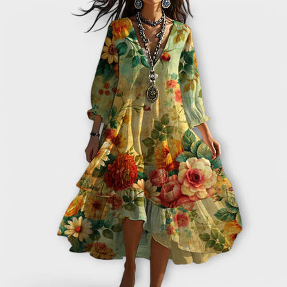 Soraya™ – Vestido Boho Fresco con un Caída que Acentúa el Cuerpo